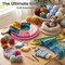 Round Knitting Looms Set, Set of 18PCS Supplies with Hook Needle, Pompom Maker and Yarn, for Knitting Beginners